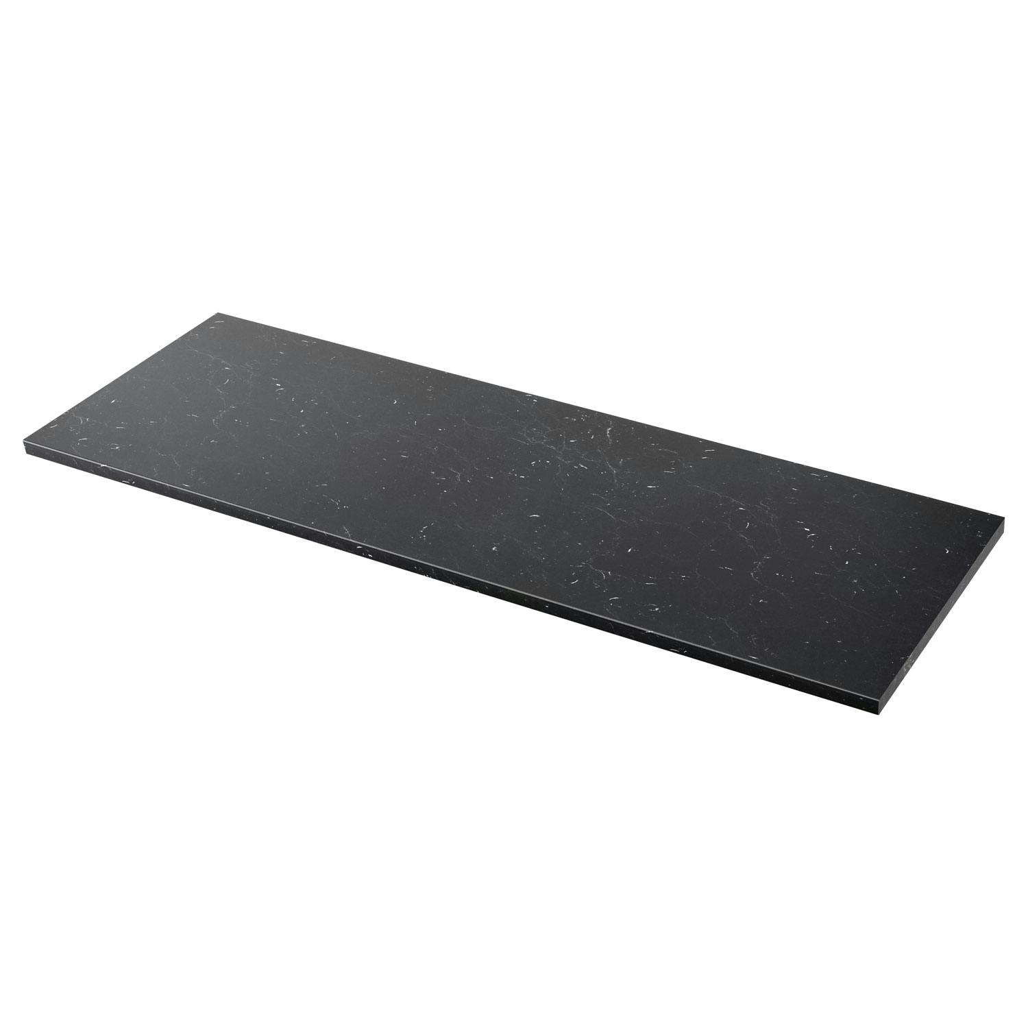 5. Bytt benkeplaten! Benkeplate i svart marmor fra Ikea